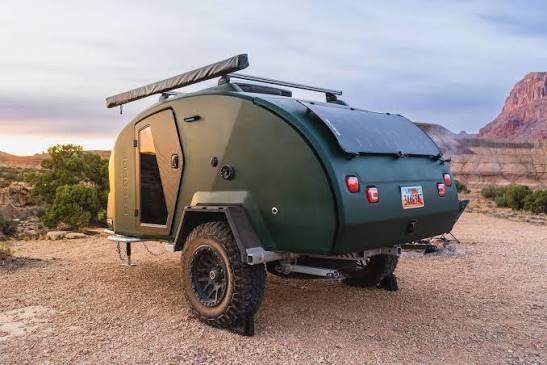 Escapod trailer solar panel solution