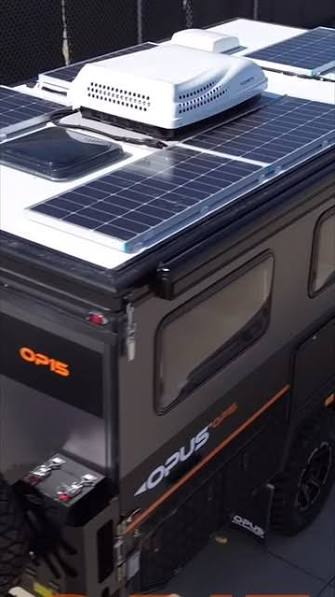 OPUS Camper trailer solar panel solution
