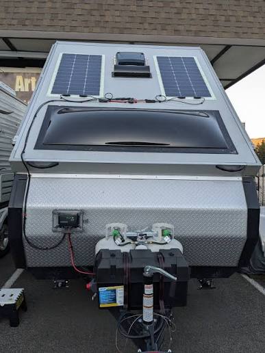 Aliner trailer solar panel solution